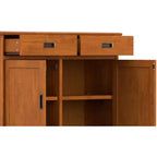 Meuble de rangement pour entrée Tierney en bois massif de 36 pouces de large, style Mid-Century Modern