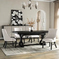 Ensemble de salle à manger 5 pièces en bois noir Kieran Farmhouse de Furniture of America