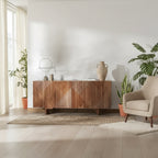 Buffet en bois 4 portes - 68Lx18Px30H