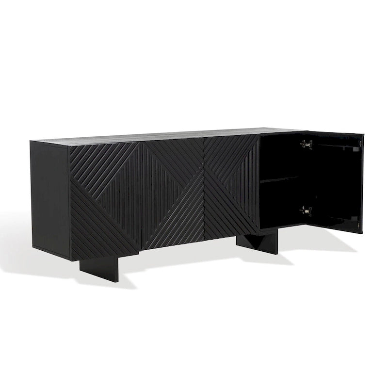 Buffet en bois 4 portes - 68Lx18Px30H