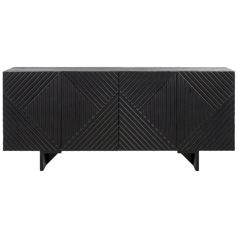 Buffet en bois 4 portes - 68Lx18Px30H