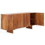 Buffet en bois 4 portes - 68Lx18Px30H