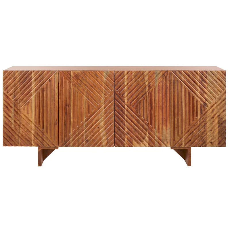 Buffet en bois 4 portes - 68Lx18Px30H