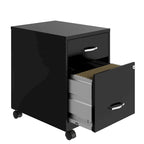 Classeur vertical mobile de 18 po de profondeur, 2 tiroirs, format lettre, avec tiroir à accessoires