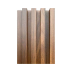 Planche de parement mural en bois massif de 93 po x 6 po x 0,8 po - 3 pièces + 1 pièce de finition d'extrémité