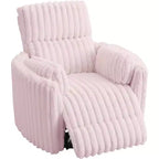 Fauteuil inclinable électrique de crèche AMERLIFE, planeur à bascule pivotant électrique avec USB et Type-C, fauteuil avec 2 oreillers, canapé inclinable pour la maison