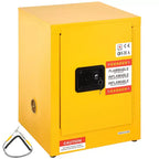Armoire de sécurité pour produits inflammables, 12 gal, Armoire de stockage de liquides inflammables en acier laminé à froid, 16,9 x 16,9 x 22 po Antidéflagrante, Jaune