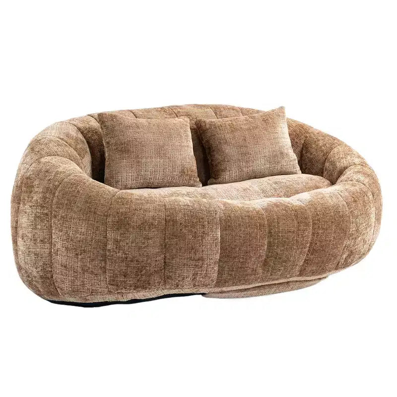 Canapé-poire GDFStudio Anna Chenille Tufted 57,06" L avec 2 coussins