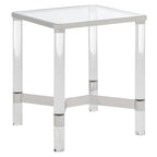 Table d'appoint en acrylique - 50,8 cm (L) x 50,8 cm (P) x 61 cm (H)