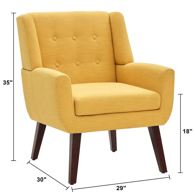 Lot de 2 fauteuils d'appoint modernes capitonnés HUIMO