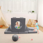 Canapé pour enfants 12 pièces, canapé de jeu modulaire pour enfants pour stimuler la créativité, canapé modulable, mobilier de chambre et de salle de jeux pour tout-petits, pour dormir et lire