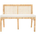 Banc Tojo en rotin - SEA7040 - Naturel/Blanc - Safavieh