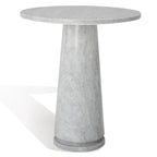 Table d'appoint ronde haute en marbre SAFAVIEH Couture Ghicu - 56 cm L x 53 cm P x 61 cm H - 21Wx21Dx24H