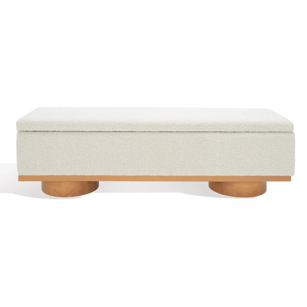 Banc de rangement Sunneva Boucle SAFAVIEH Couture - 61 po L x 20 po P x 19 po H - 61Lx20Px19H
