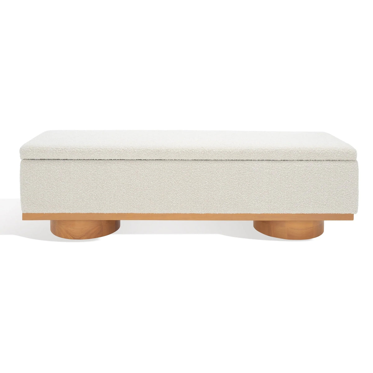 Banc de rangement Sunneva Boucle SAFAVIEH Couture - 61 po L x 20 po P x 19 po H - 61Lx20Px19H