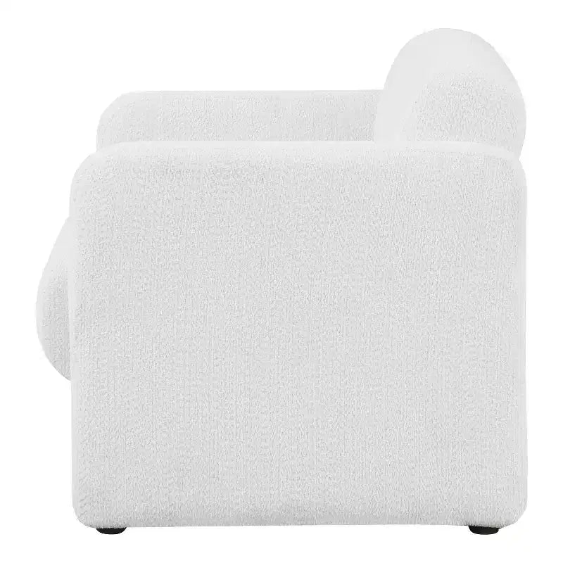 HOMES: Inside + Out Fauteuil d'appoint moderne Sanddrift en bouclette