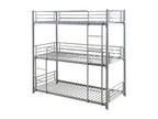 Superposed bed 3 levels metal 90x190 Greenat-Color Grey
