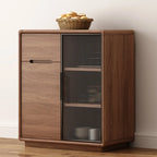 Buffet en bois moderne avec de spacieux placards de rangement