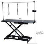 Table de toilettage hydraulique pour chien réglable en hauteur (60 cm)