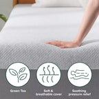 Matelas en mousse à mémoire de forme Zinus Ultima RV 8 pouces, Short Queen, sans fibre de verre, fermeté moyenne, mousse à mémoire de forme respirante, mousses et tissus certifiés sûrs