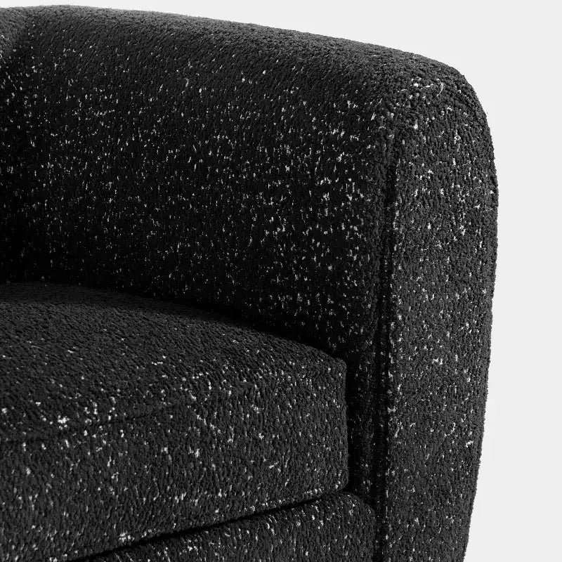 HOMES: Intérieur et Extérieur Fauteuil d'appoint profond Sunhaven Contemporary en tissu bouclé
