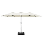 MAISON ARTS Grand Parasol Double Face de 4,5 m avec Base Incluse pour Patio