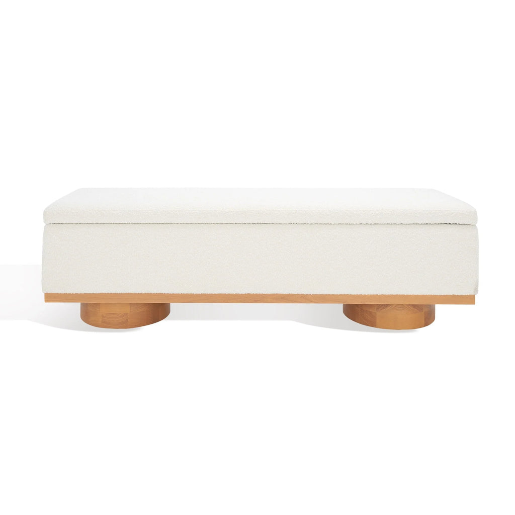 Banc de rangement Sunneva Boucle SAFAVIEH Couture - 61 po L x 20 po P x 19 po H - 61Lx20Px19H