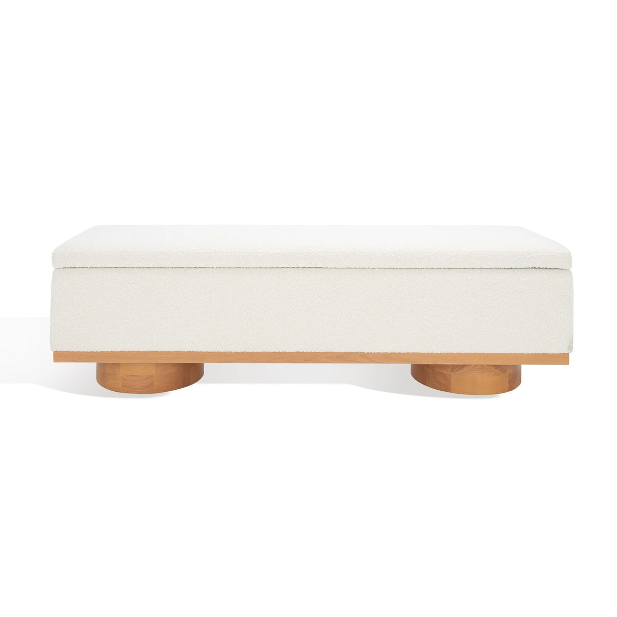 Banc de rangement Sunneva Boucle SAFAVIEH Couture - 61 po L x 20 po P x 19 po H - 61Lx20Px19H