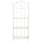 SAFAVIEH Bryn Étagère de boulanger d'extérieur victorienne en fer forgé à 4 niveaux - 63,5 cm l x 38,1 cm P x 160 cm H - 25L x 15P x 63H