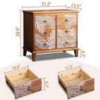 Commode en bois massif