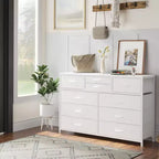 Commode à 10 tiroirs pour chambre, commode avec bacs en tissu, meuble TV pour téléviseurs jusqu'à 5 pouces, organisateur de rangement