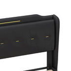 Lit rembourré moderne en cuir PU Uphou par Christopher Knight Home