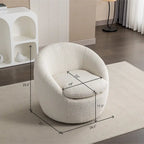 Fauteuil club moderne pivotant Winnie de Roundhill Furniture