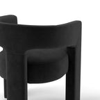Chaise de salle à manger SEYNAR Modern Glam en velours, chaise d'appoint à dossier ouvert, lot de 6