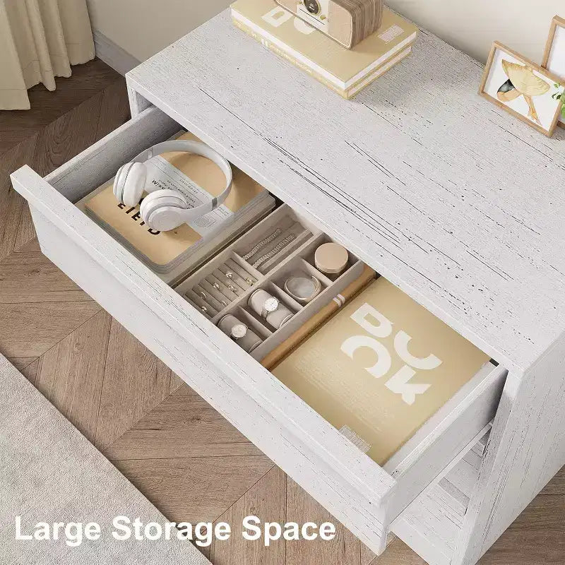 Commode de chambre, table de chevet avec grand rangement, organiseur de commode moderne, table de chevet pour chambre à coucher, salon, chambre d'enfant, entrée