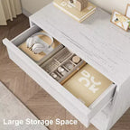 Commode de chambre, table de chevet avec grand rangement, organiseur de commode moderne, table de chevet pour chambre à coucher, salon, chambre d'enfant, entrée