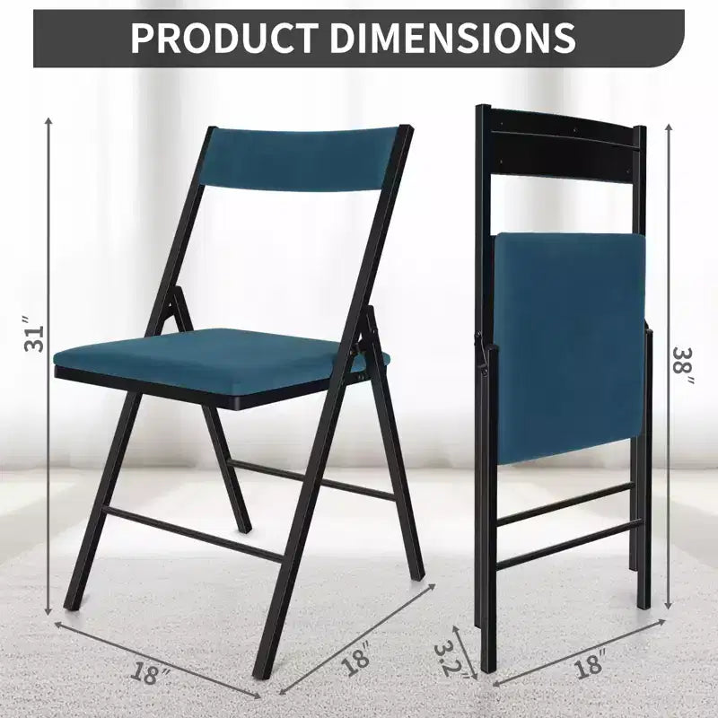 Chaise pliante rembourrée SUGIFT avec doubles charnières