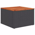 vidaXL Salon de jardin en acacia massif et polyester Naturel