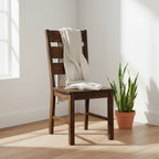 Chaise d'appoint en bois avec pieds cubiques, lot de 2 - 38 H x 18,13 L x 22,25 P pouces