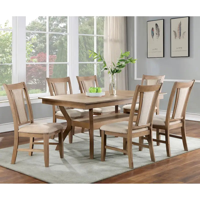 Ensemble de salle à manger 7 pièces avec table de rangement Dionne de Furniture of America