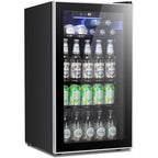 Réfrigérateur à Boissons - Mini Frigo 120 Canettes avec Porte en Verre