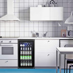 Réfrigérateur à Boissons - Mini Frigo 120 Canettes avec Porte en Verre