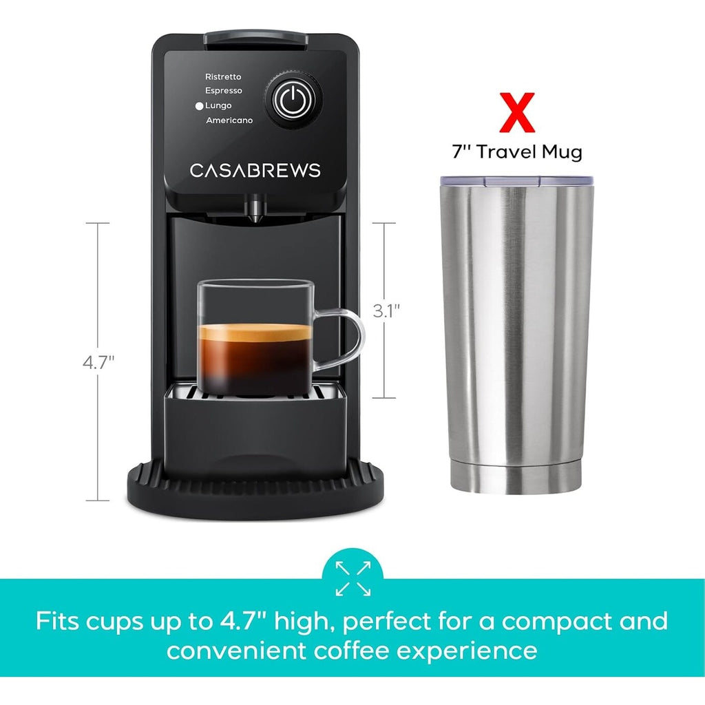 Machine à expresso CASABREWS CM7036E 20 bars pour capsules Nespresso Original