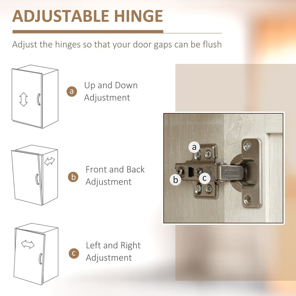 HOMCOM Garde-manger de cuisine 63 pouces à 2 portes, armoire de rangement autoportante avec 5 étagères et 2 étagères réglables pour salle à manger