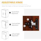 HOMCOM Garde-manger de cuisine 63 pouces à 2 portes, armoire de rangement autoportante avec 5 étagères et 2 étagères réglables pour salle à manger