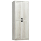 HOMCOM Garde-manger de cuisine 63 pouces à 2 portes, armoire de rangement autoportante avec 5 étagères et 2 étagères réglables pour salle à manger