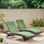 Ensemble de coussins d'extérieur Salem pour chaise longue - Coussins uniquement (lot de 2) par Christopher Knight Home - 79,25L x 27,50W x 1,50H