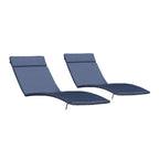 Ensemble de coussins d'extérieur Salem pour chaise longue - Coussins uniquement (lot de 2) par Christopher Knight Home - 79,25L x 27,50W x 1,50H