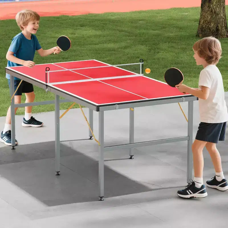 Table de ping-pong portable, 183x91 cm, professionnelle, pour intérieur/extérieur, avec filet, 2 raquettes et 3 balles, pour adultes/adolescents