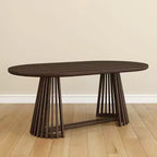 Table à manger rectangulaire 72 Lido Plank+Beam, table de cuisine minimaliste en bois massif pour 6 personnes